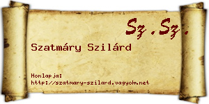 Szatmáry Szilárd névjegykártya